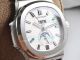 Swiss Replica Patek Philippe Nautilus 57261A Watch White Dial Black Leather (4)_th.jpg